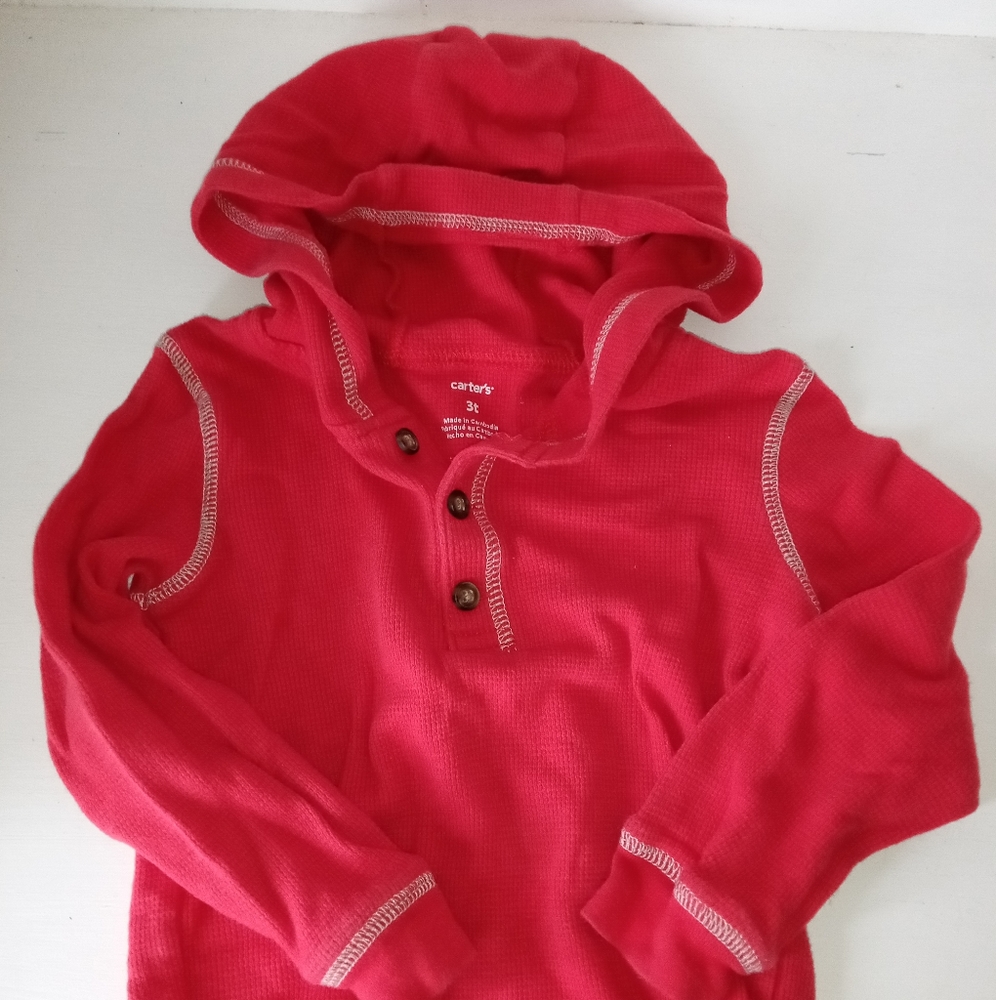 BOGO free Carter's red hooded shirt